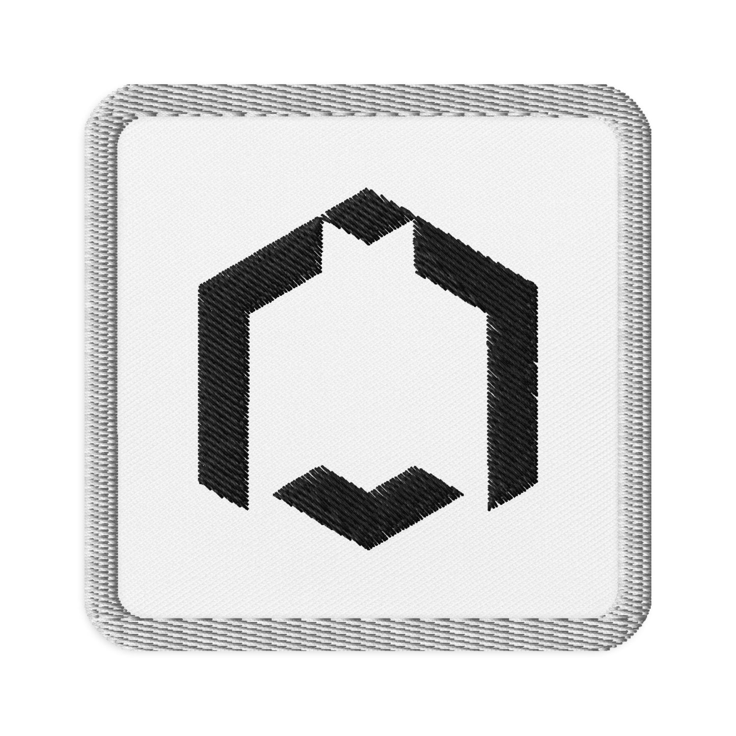 SubHead Icon Logo Embroidered On White Square Patch