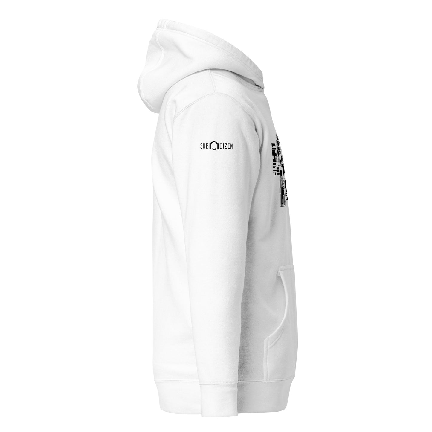 Abstraxe - White Unisex Hoodie