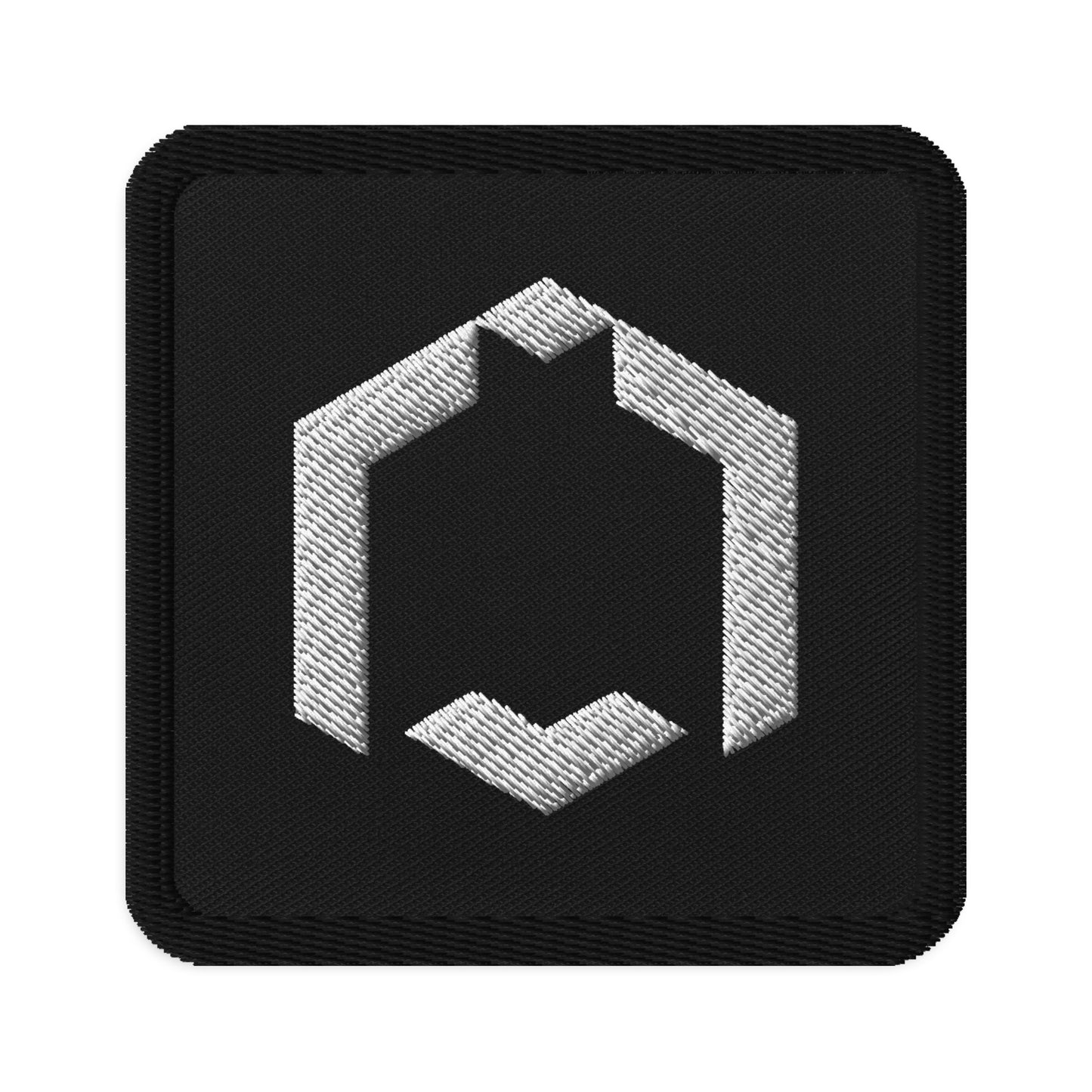 SubHead Icon Logo Embroidered On Black Square Patch