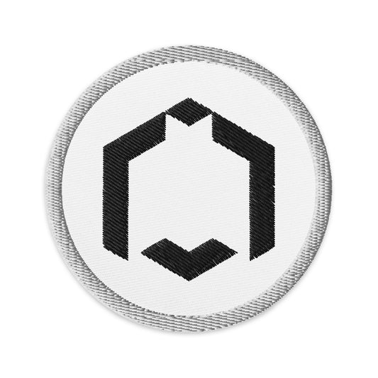 SubHead Icon Logo Embroidered On White Round Patch