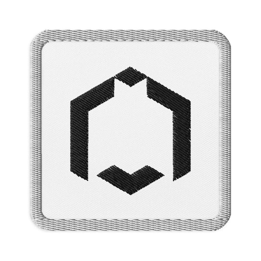 SubHead Icon Logo Embroidered On White Square Patch