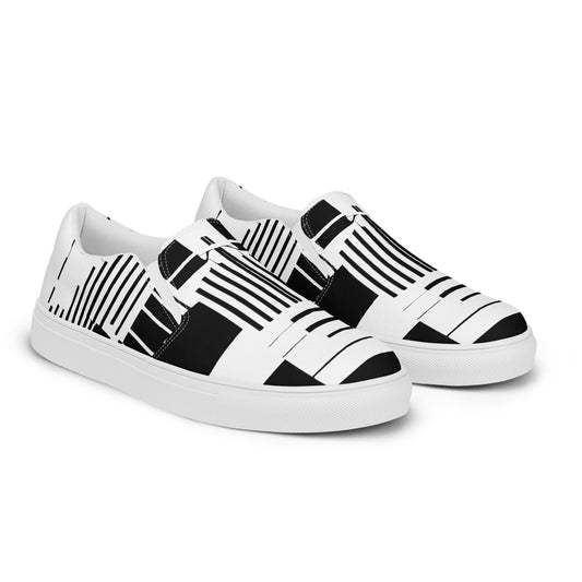 Abstraxe - Men’s slip-on canvas shoes