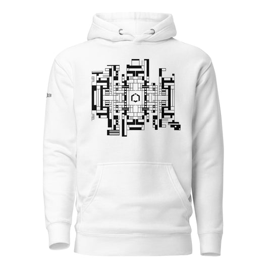 Bauxe - White Unisex Hoodie