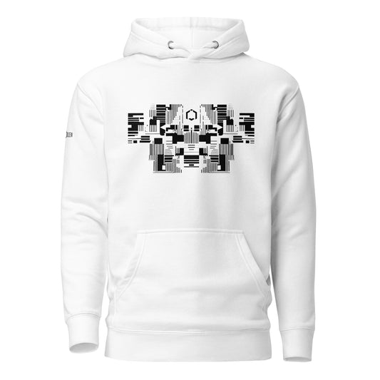 Abstraxe - White Unisex Hoodie