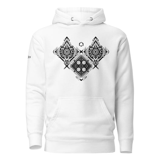 Harxe Up - White Unisex Hoodie