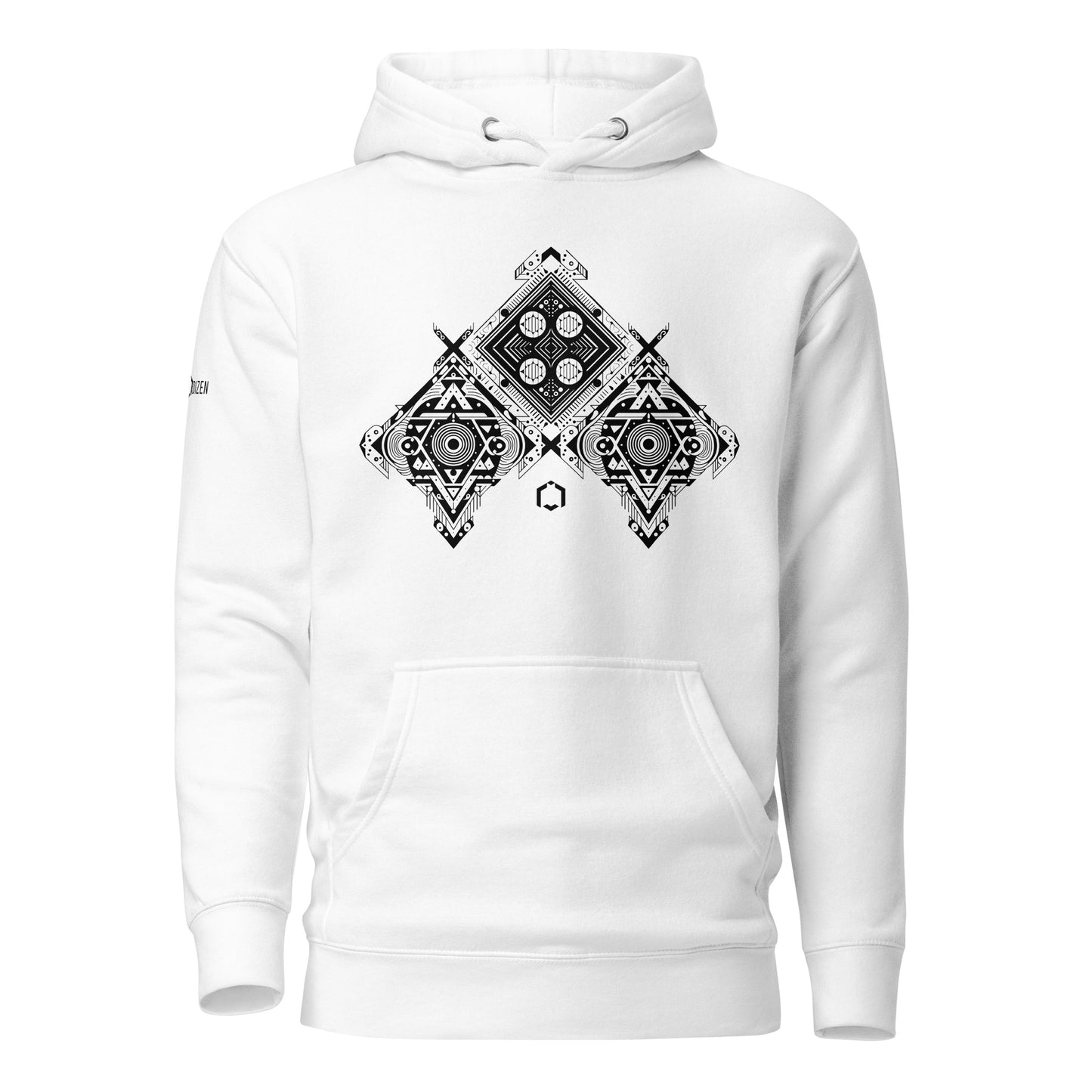 Harxe Down - White Unisex Hoodie