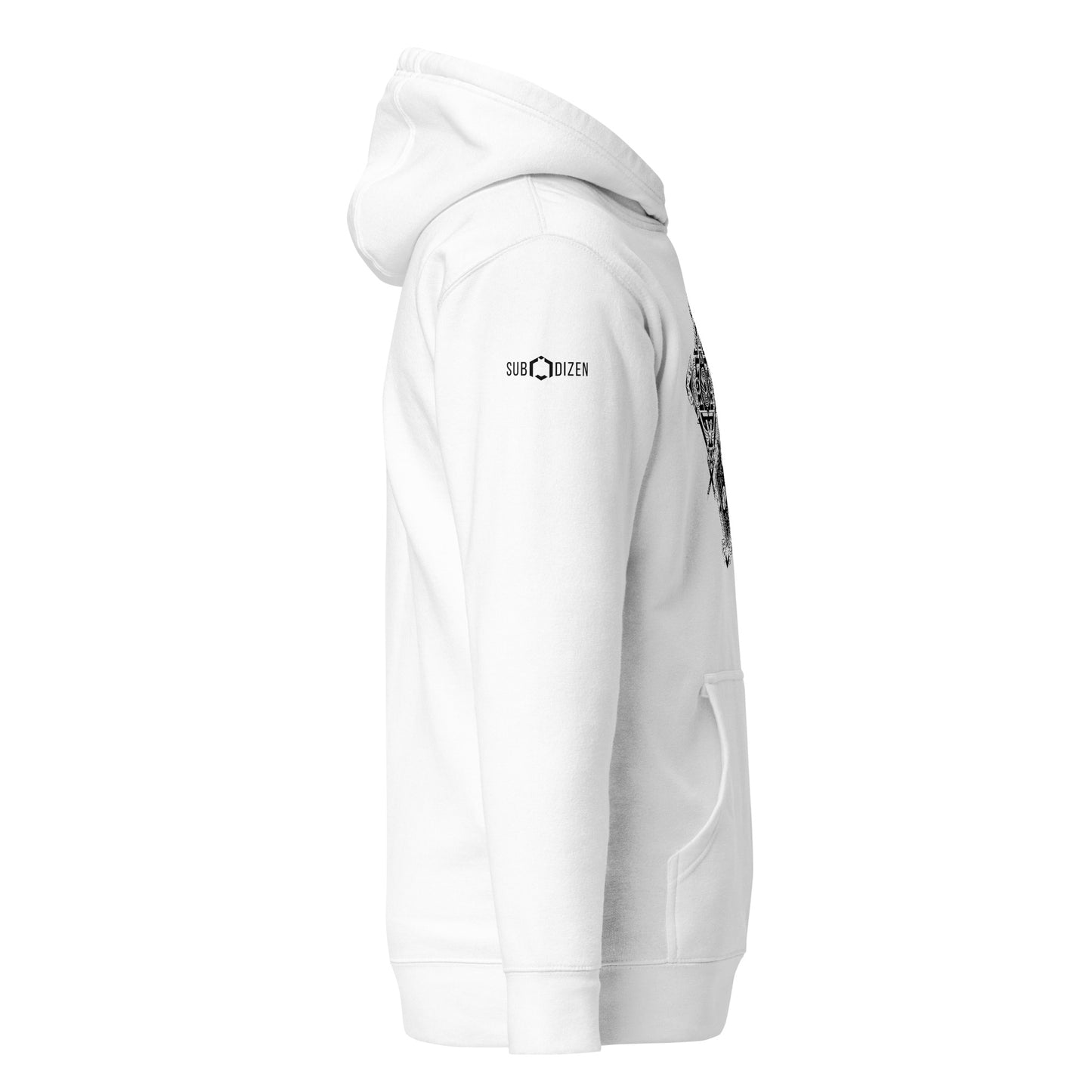 Harxe Up - White Unisex Hoodie