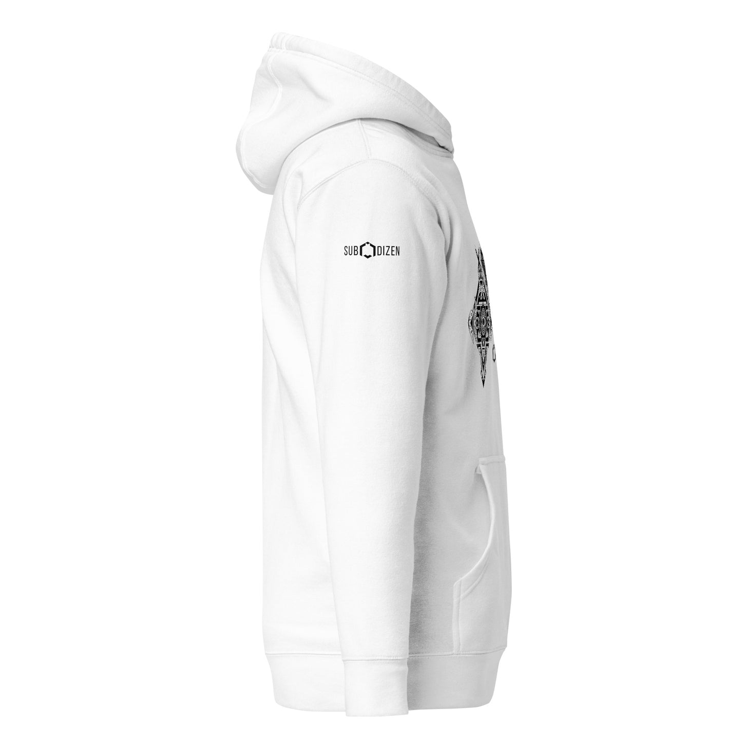 Harxe Down - White Unisex Hoodie